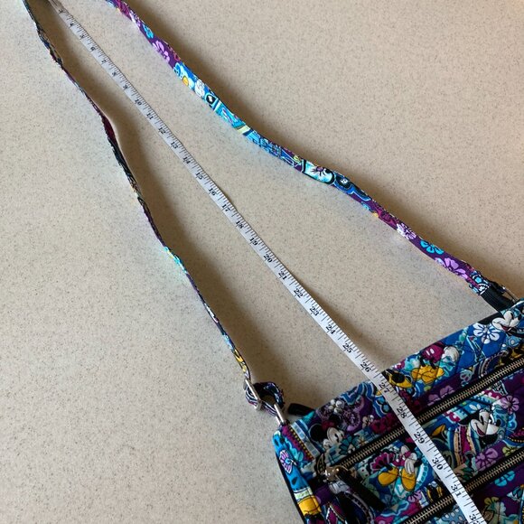 Disney Parks Vera Bradley NWOT Mickey & Minnie Mouse Triple Zip Hipster - Picture 6 of 14